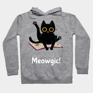 Cute cat doing magic Hoodie